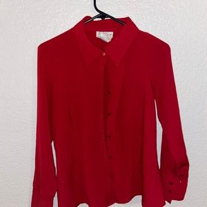 red button up
